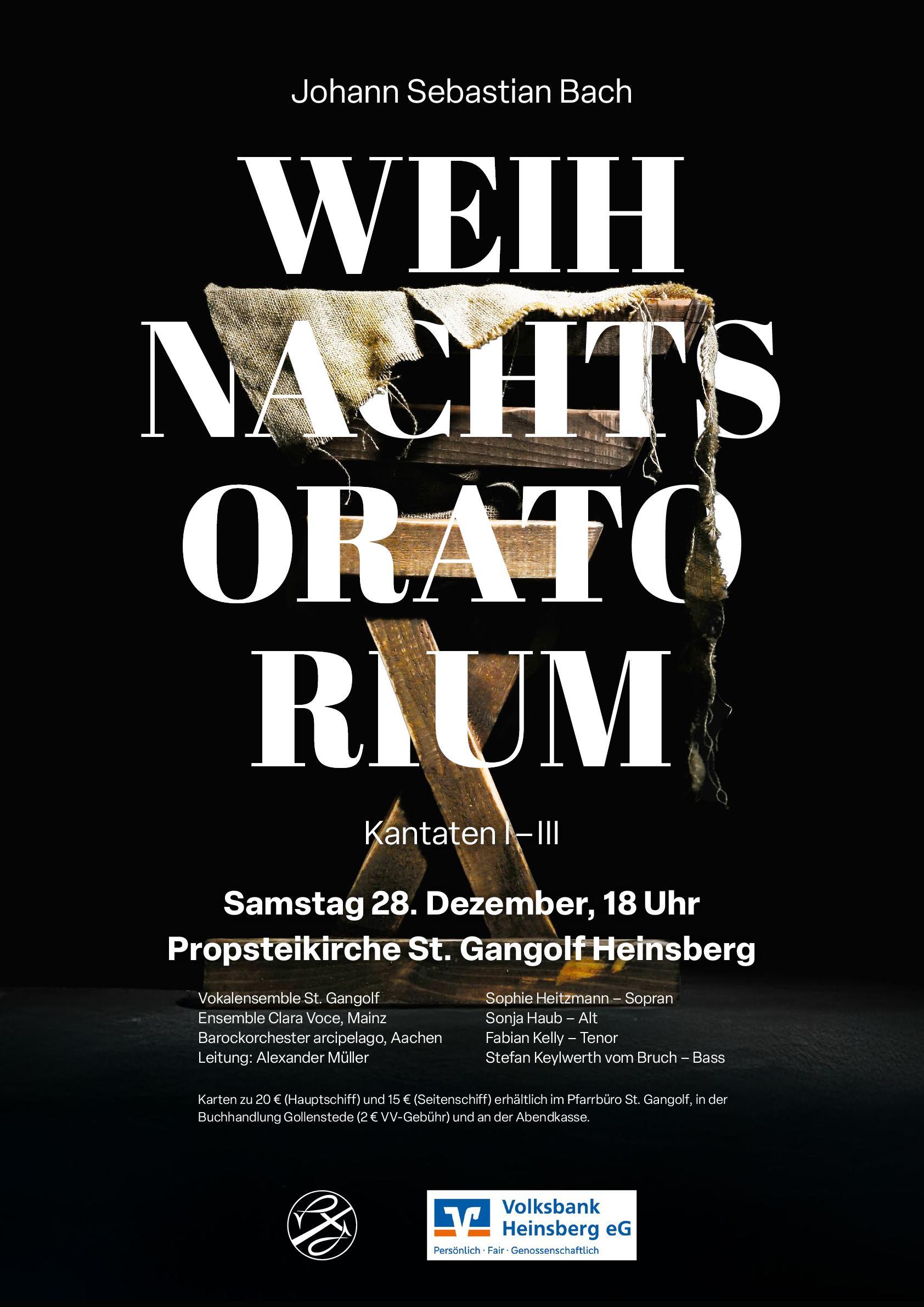 Plakat Weihnachts-Oratorium Bach Heinsberg (c) GdG HSW