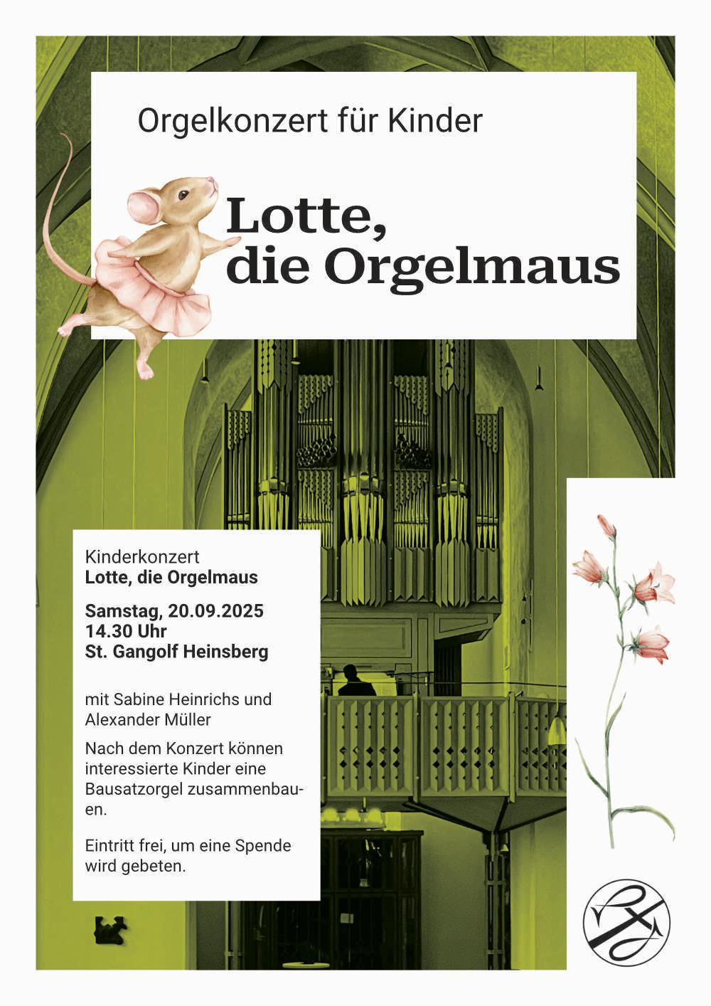 2025-09-20 Plakat Orgelmaus (c) GdG HSW