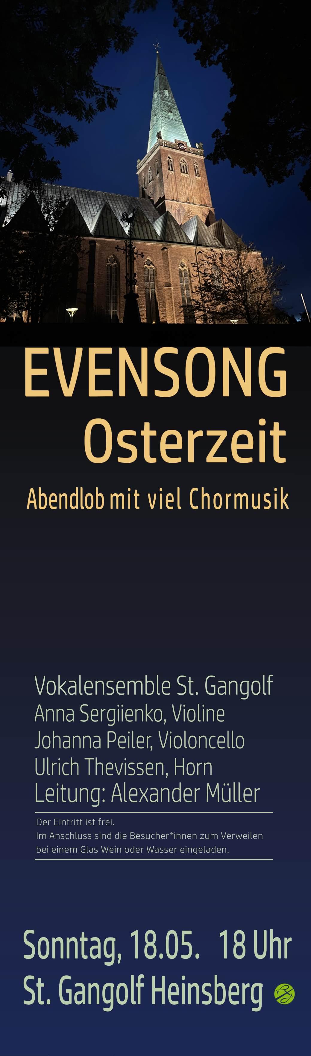 Plakat Evensong Ostern 2025-1